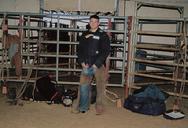 Todd Fox in Rural Missouri after first bullride.