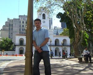 Todd Fox in the Plaza de Mayo Buenos Aires Argentina