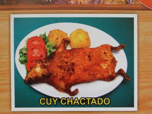A fried pet is a classic Peruvian meal.