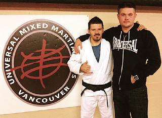 Todd Fox and Shane Rice of the Rickson Gracie Jiu Jitsu Academy.