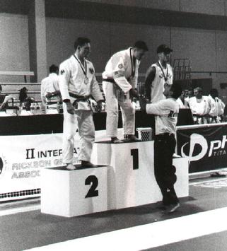 Rickson Gracie Presenting Todd Fox with 1st Place Medal