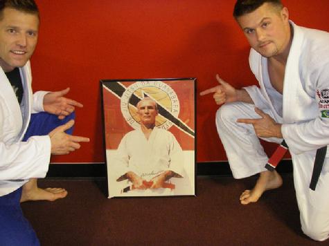 Todd Fox Helio Gracie and Eddie Edmunds of Team Fusion Jiu Jitsu