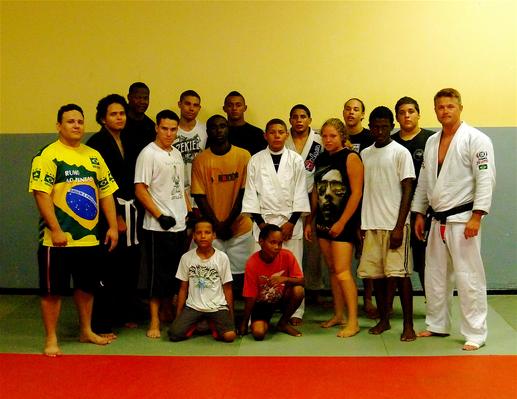 Todd Fox and the jiu jitsu team in San Nicolas,  Aruba.