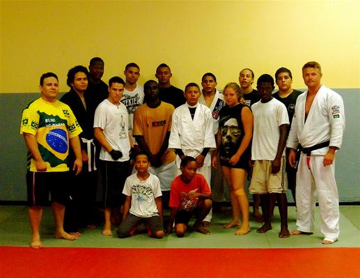 Todd Fox and the jiu jitsu team in San Nicolas, Aruba.