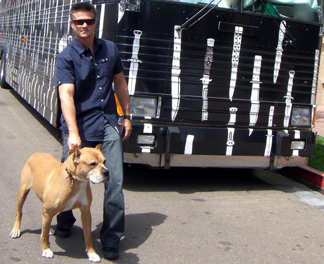 Todd Fox with big pit Zeus.