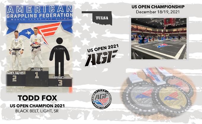 Black Belt Todd Fox AGF US OPEN CHAMPION