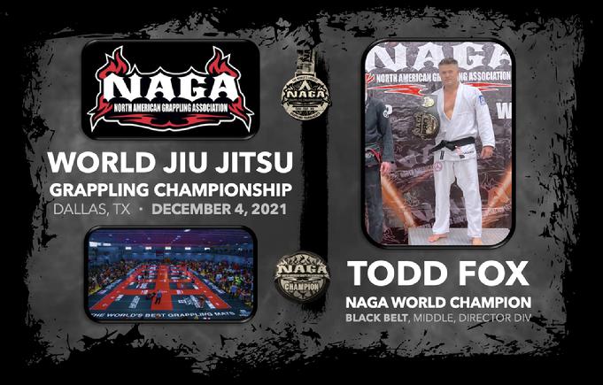 Todd Fox Naga Black Belt World Champion Jiu Jitsu