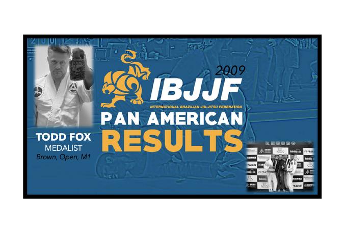 Todd Fox IBJJF Pan American Medalist Black Belt 