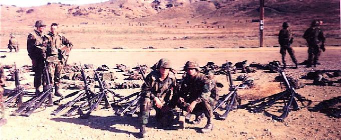 US Marines at the School of Infantry at Camp Pendelton